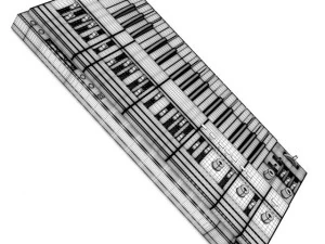 syntezator klawiszowy Model 3D