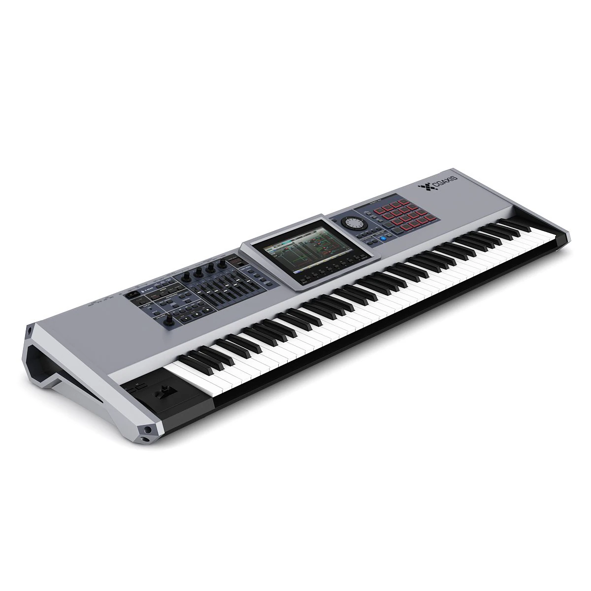 keyboard workstation 3 3D Model .c4d .max .obj .3ds .fbx .stl .blend 
