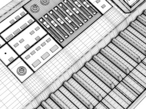 keyboard workstation 3 Model 3D