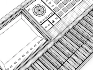 keyboard workstation 3 3D Model