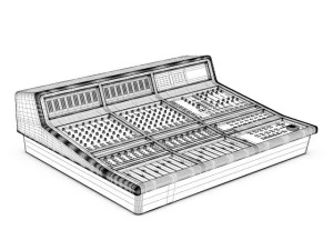 misturador de est&uacute;dio Modelo 3D