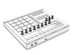 controller del pad 1 Modello 3D