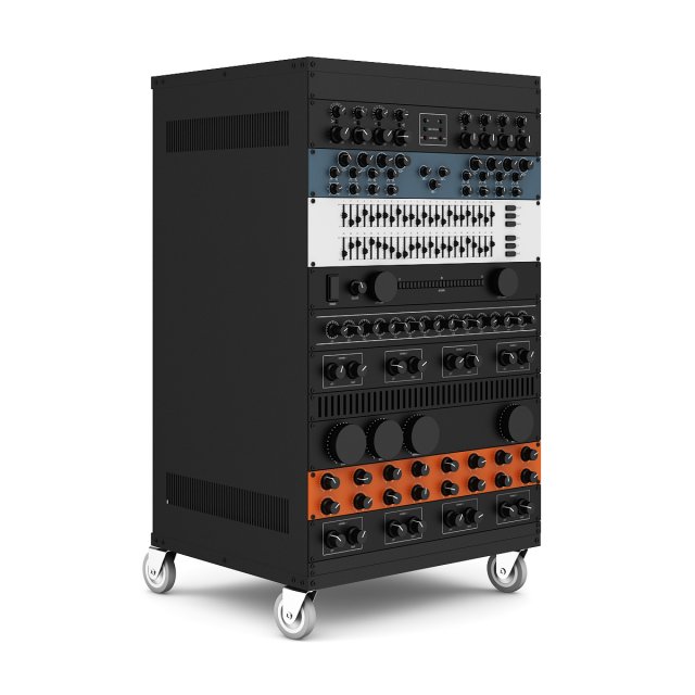 audio rack 2 3D Model .c4d .max .obj .3ds .fbx .stl .blend 