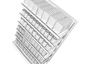 supermarket shelf 01 Model 3D