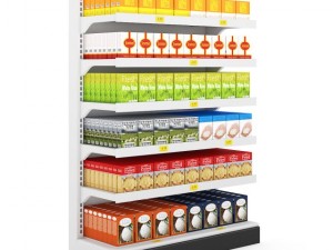supermarket shelf  04 3D Model