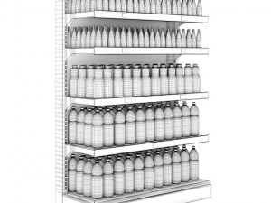 supermarket shelf 06 3D Модель