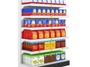supermarket shelf 07 3D Model