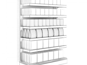 supermarket shelf 07 3D Model