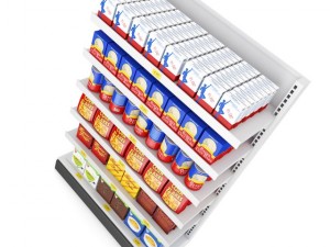 supermarket shelf 07 3D Model