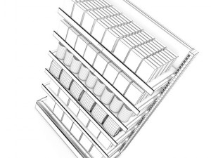 supermarket shelf 07 3D Model