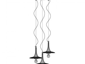 wicker ceiling lamp Modelo 3D