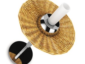 wicker table lamp Modèle 3D