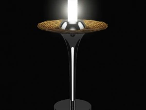 wicker table lamp 3D Model