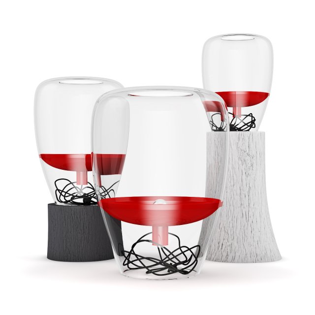 glass lamps set 3D Model .c4d .max .obj .3ds .fbx .stl .blend 