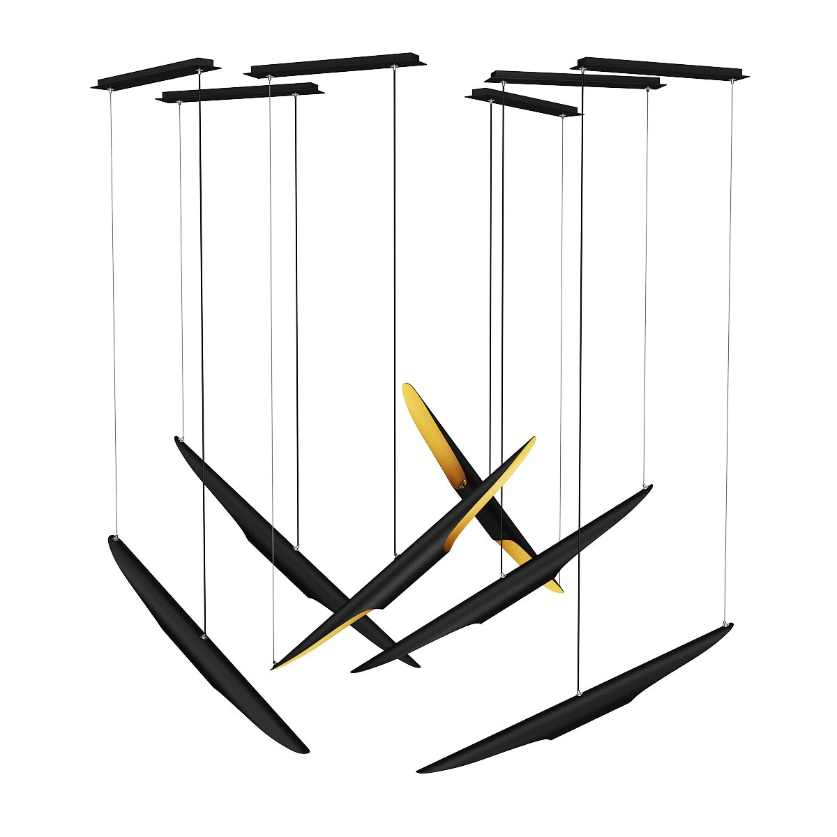 ceiling lamps set 1 3D Model .c4d .max .obj .3ds .fbx .stl .blend 