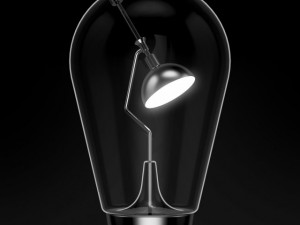 glass standing lamp 3D Model