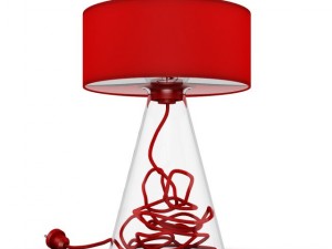 glass table lamp Modelo 3D