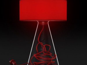 glass table lamp Modello 3D