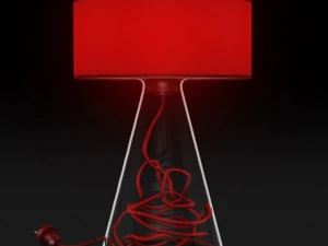 glass table lamp 3D Model