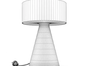 glass table lamp 3D Model