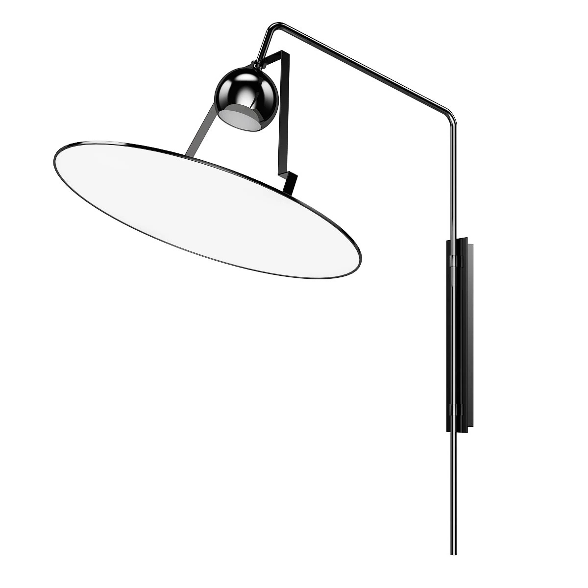 wall lamp 3D Model .c4d .max .obj .3ds .fbx .stl .blend 