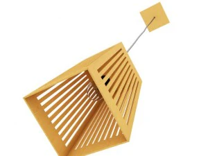 wooden ceiling lamp 3D Model