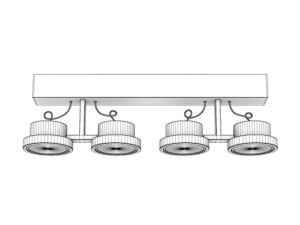 ceiling halogen 2 Model 3D