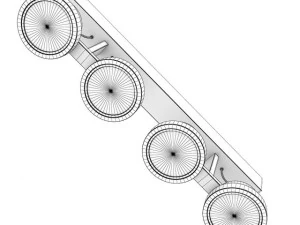 ceiling halogen 2 3D Model