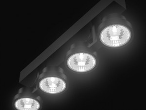 ceiling halogen 2 Model 3D