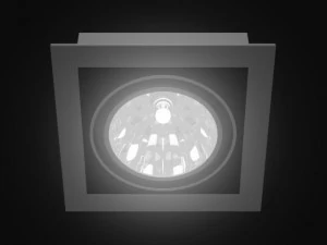 ceiling halogen 3 3D Model