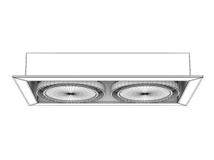 ceiling halogen 4 3D Model