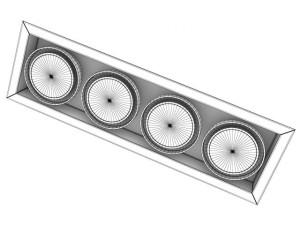 ceiling halogen 5 3Dモデル