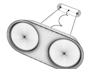 ceiling halogen 8 Modelo 3D