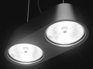 ceiling halogen 8 3D Model