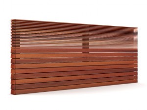 wooden fence 01 3D Model