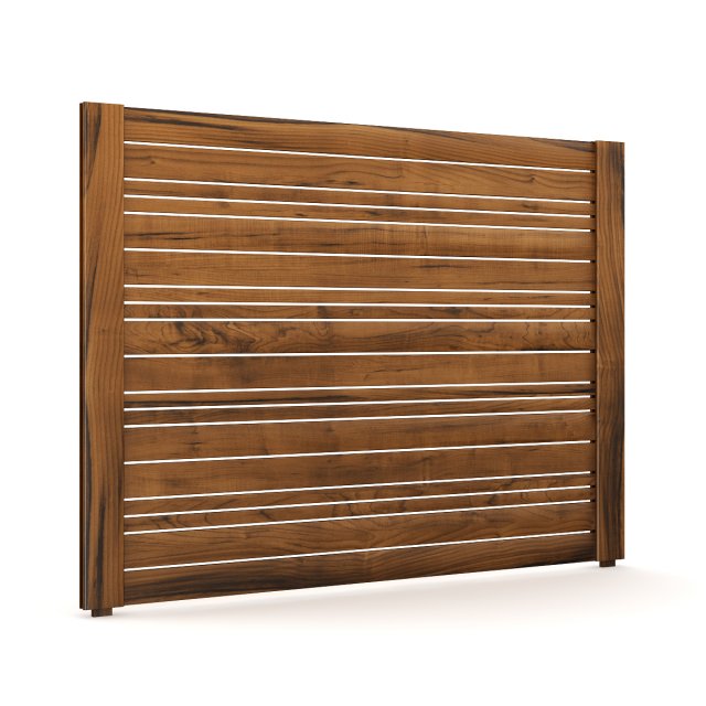 wooden fence 03 Modelo 3D .c4d .max .obj .3ds .fbx .stl .blend 
