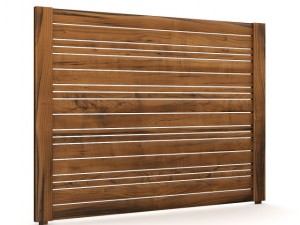 wooden fence 03 3D Model