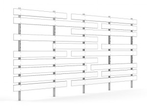 wooden fence 04 3Dモデル