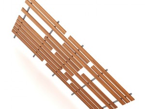 wooden fence 04 3Dモデル