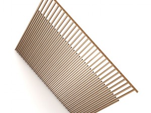 wooden fence 06 Modelo 3D