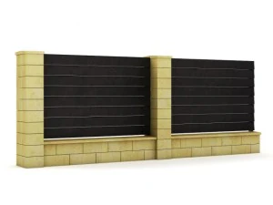 कंक्रीट की बाड़ 01 3D मॉडल