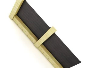 concrete fence 01 3D Model