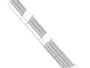 concrete fence with gate 02 3D मॉडल