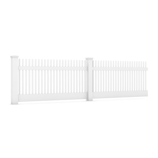 wooden fence 08 3D-Modell .c4d .max .obj .3ds .fbx .stl .blend 