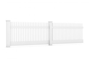 wooden fence 08 3D Model