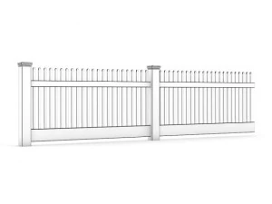 wooden fence 08 3D Model