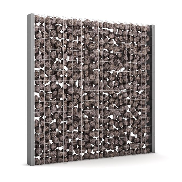 stone fence 01 3D Model .c4d .max .obj .3ds .fbx .stl .blend 