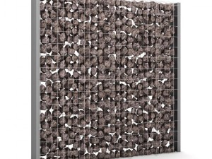 stone fence 01 3D Model