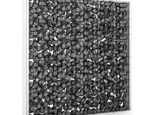 stone fence 01 3D Model