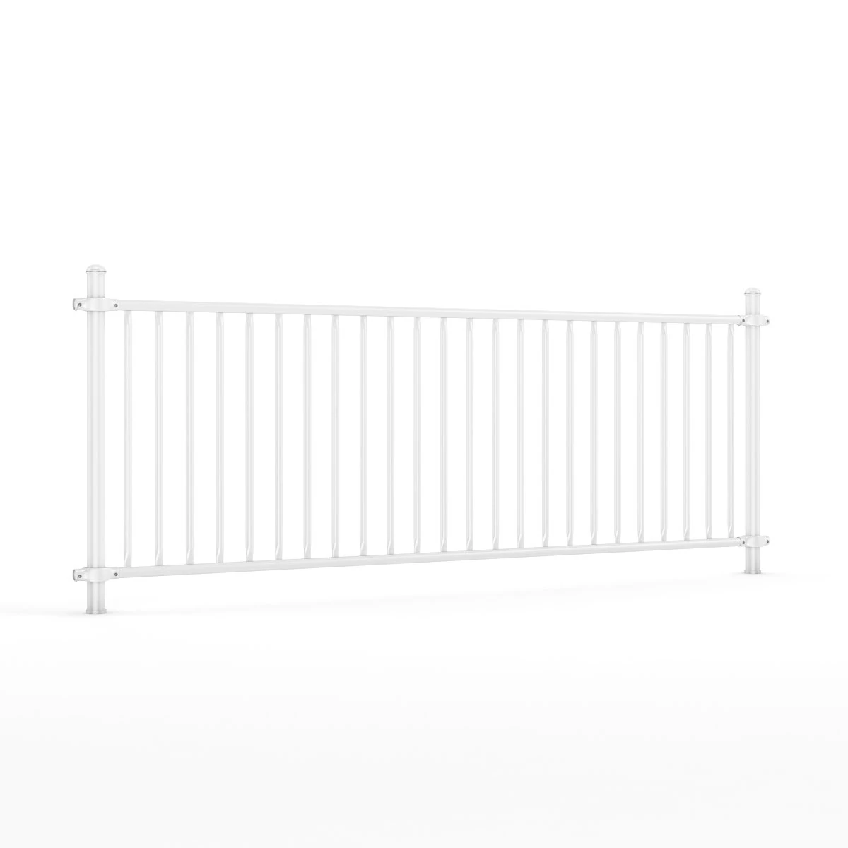 metal fence 01 3D Model .c4d .max .obj .3ds .fbx .stl .blend 